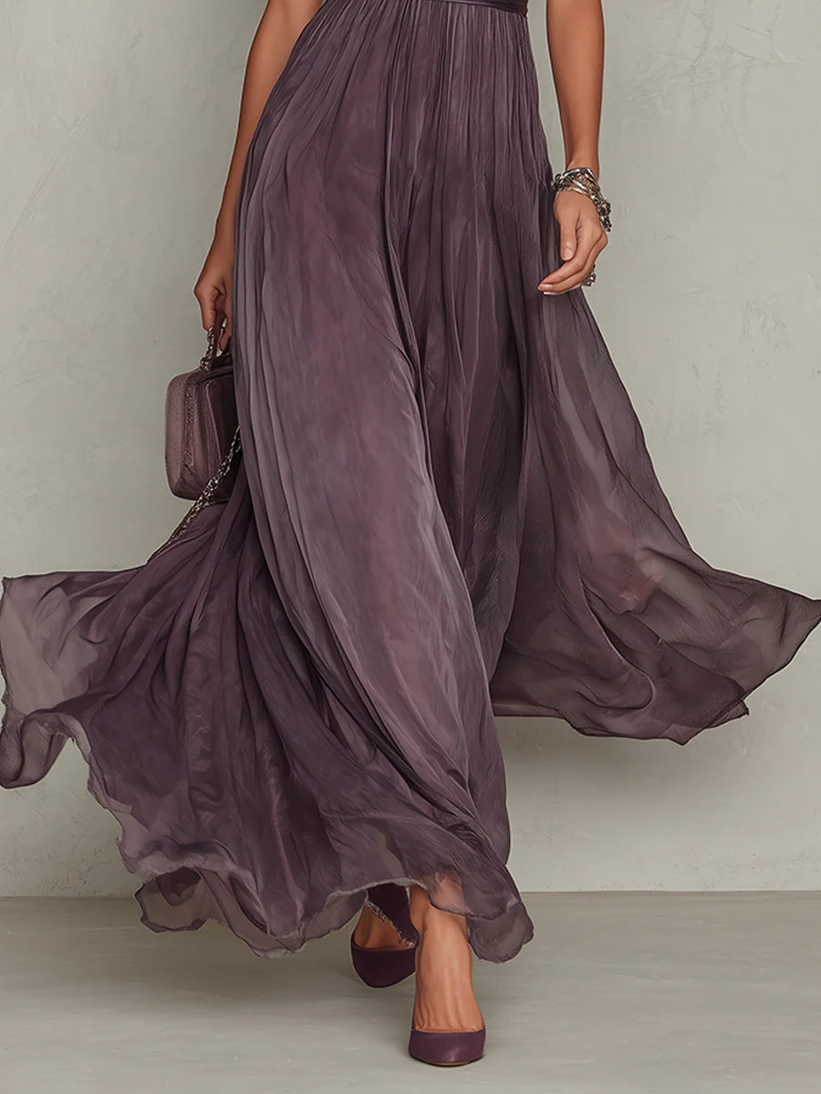 Audrey | Elegant Chiffon Maxi Dress