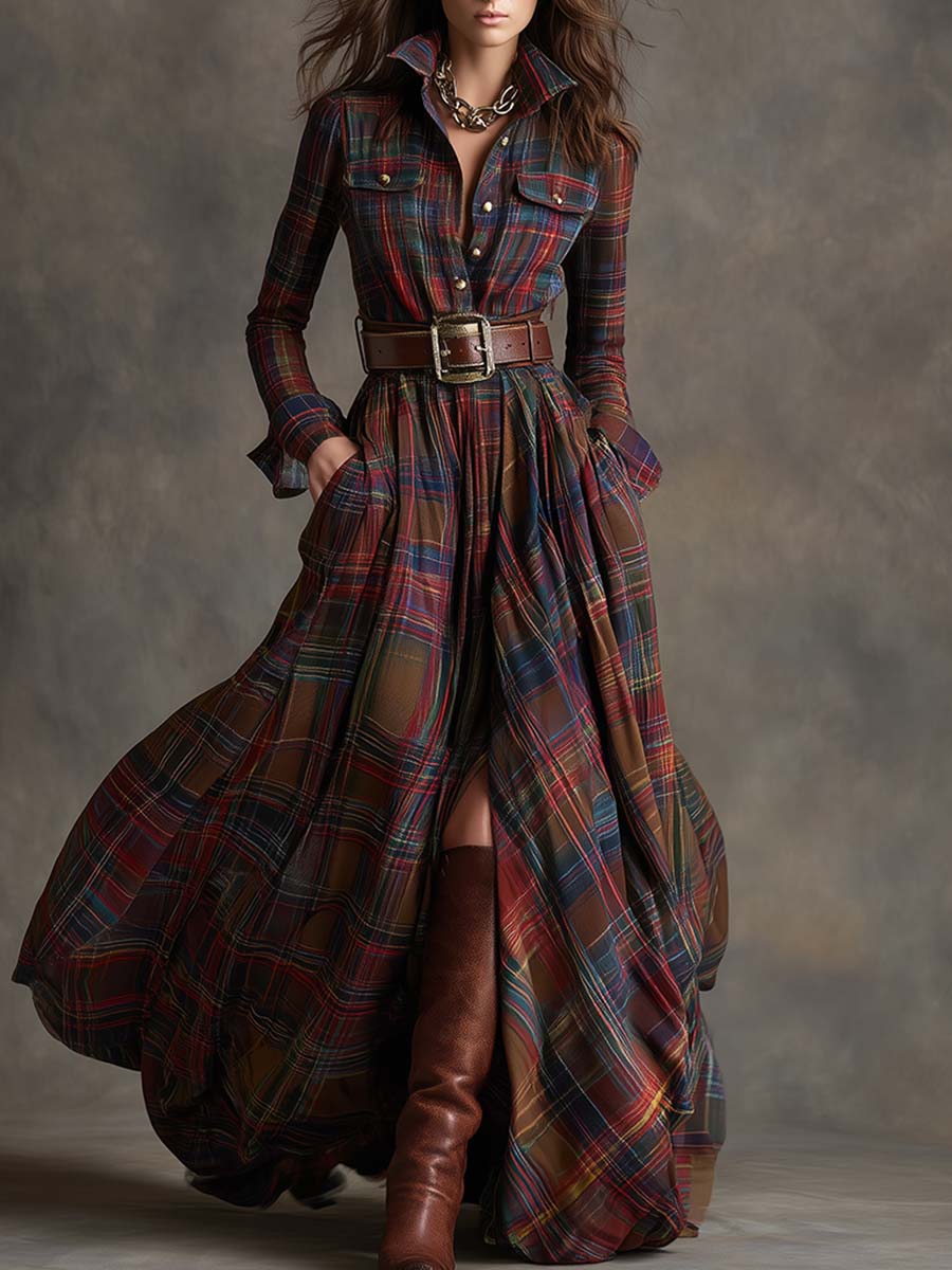 Iris | Belted Shirt Dress