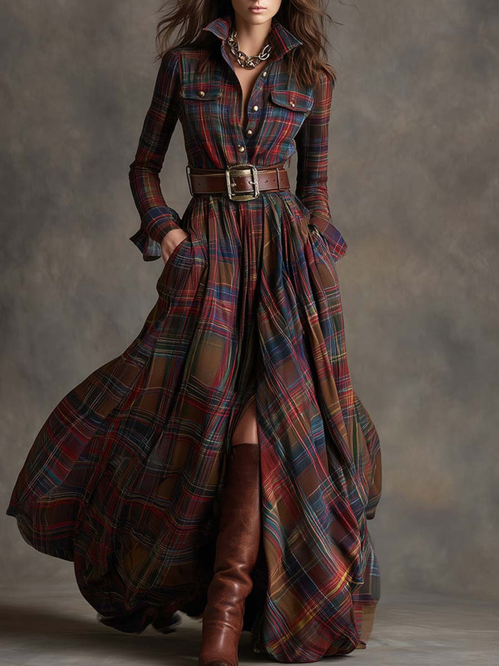 Iris | Belted Shirt Dress