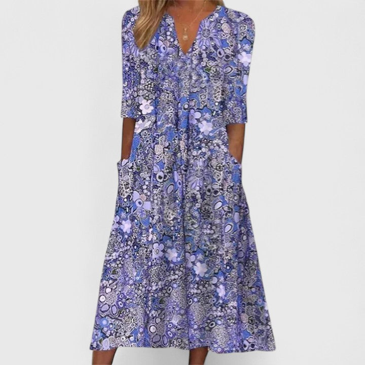 Leonora | Elegant Floral Summer Dress