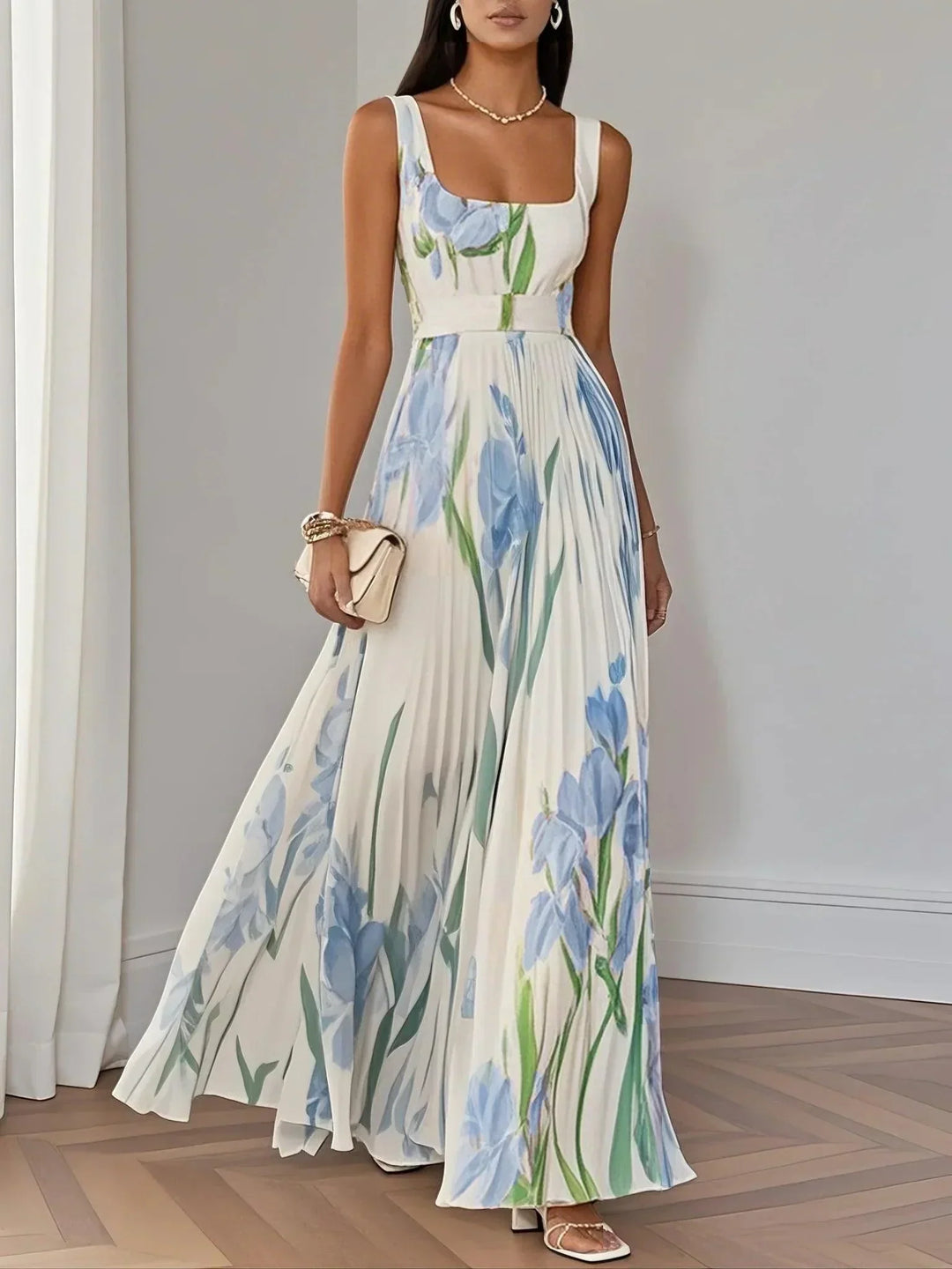 Raelynn | Elegant Pleated Maxi Dress