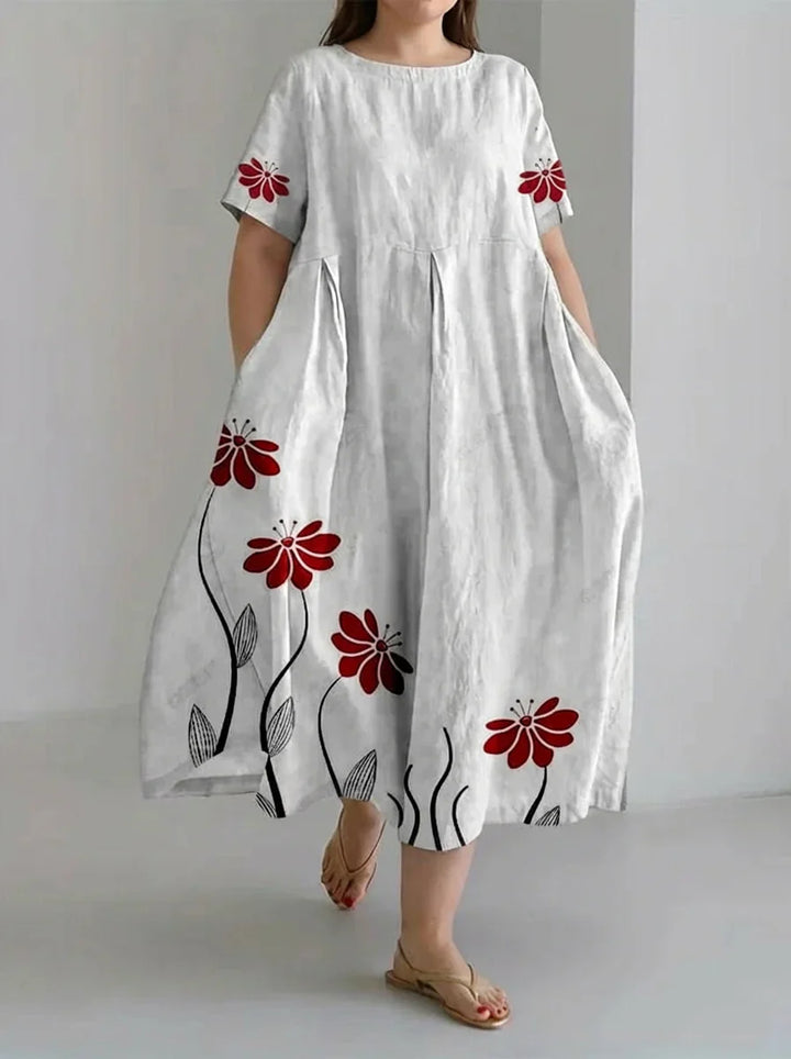 Avery | Retro Botanical Dress