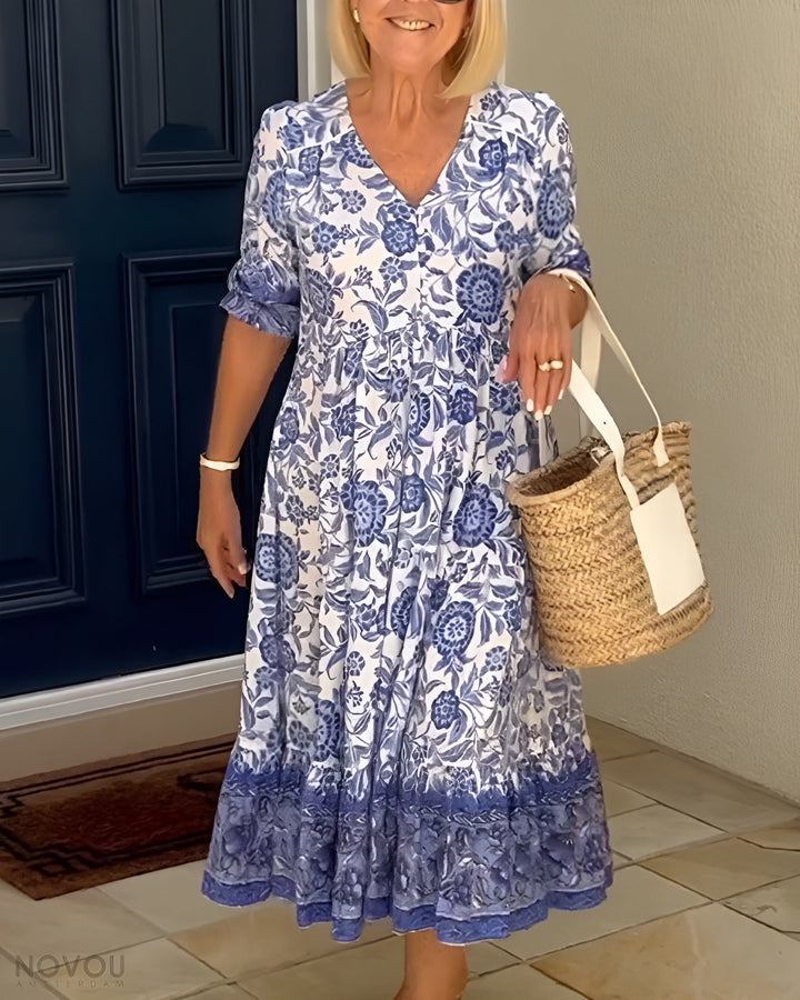 Catherine | Elegant Floral Maxi Dress