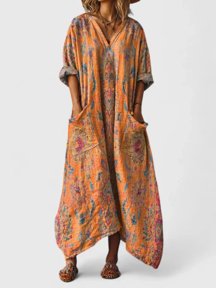 Elma | Elegant Loose Fit Maxi Dress