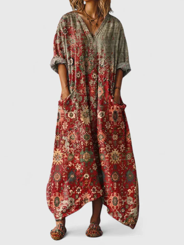 Elma | Elegant Loose Fit Maxi Dress