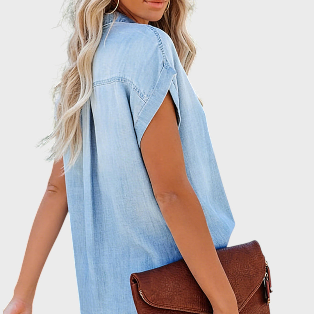 Betty | Short Sleeve Denim Shirt