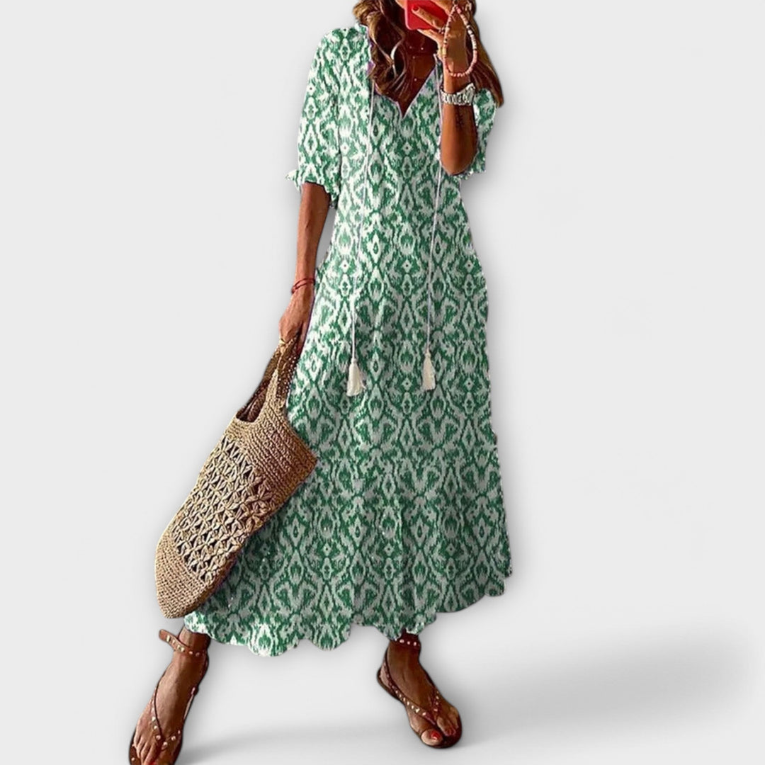 Ivannah | Elegant Bohemian Maxi Dress