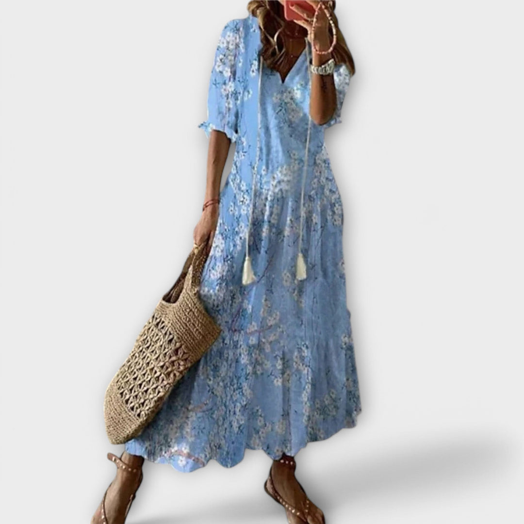 Ivannah | Elegant Bohemian Maxi Dress