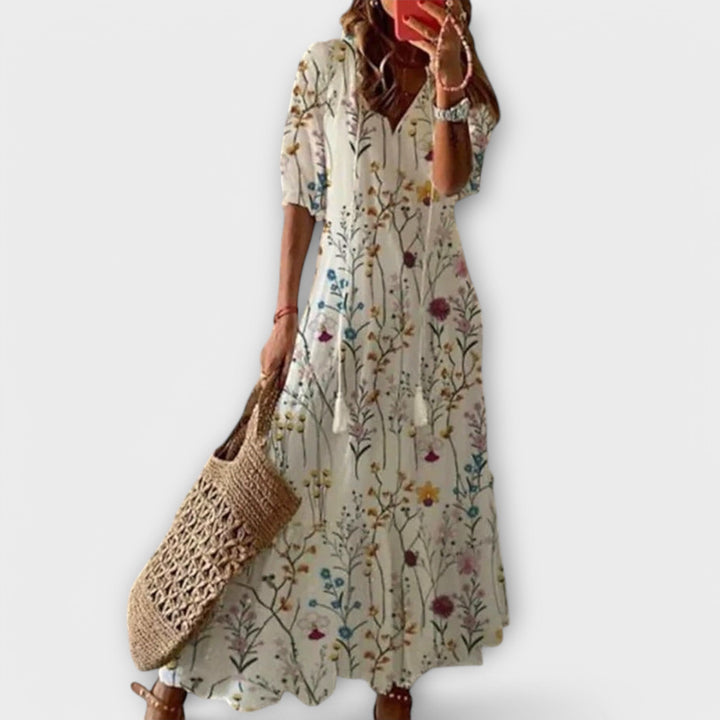 Ivannah | Elegant Bohemian Maxi Dress