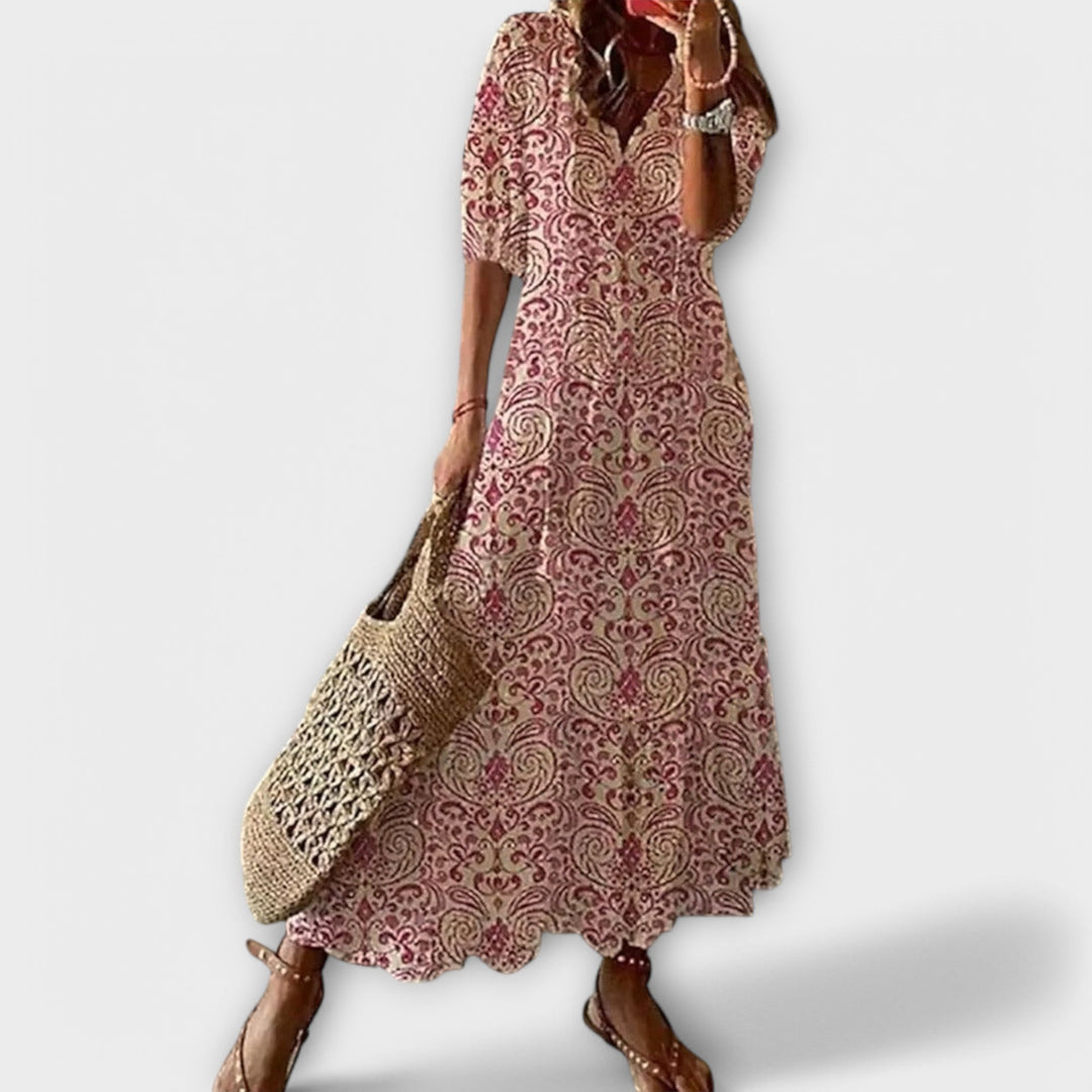 Ivannah | Elegant Bohemian Maxi Dress