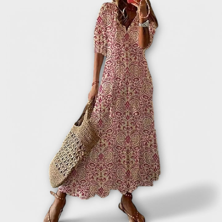 Ivannah | Elegant Bohemian Maxi Dress