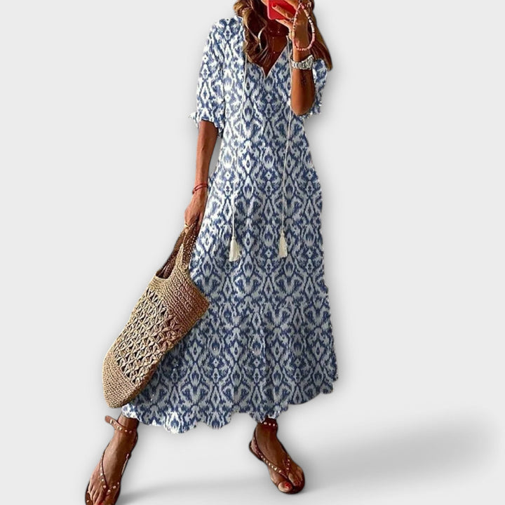 Ivannah | Elegant Bohemian Maxi Dress